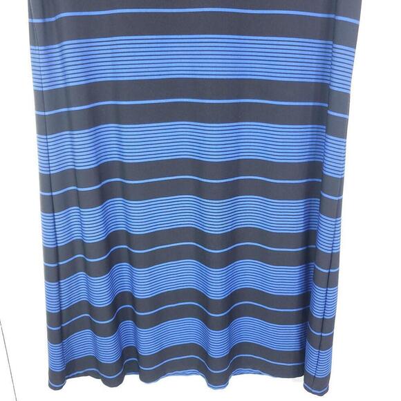 Calvin Klein Dress Womens XL Short Sleeve Shift Mixed Media Stripes Stretchy - Picture 3 of 8